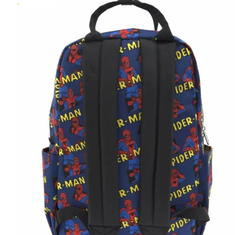 Loungefly Marvel Spider-Man all over Print Nylon Backpack - NEW